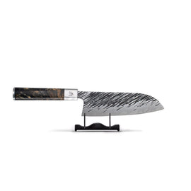 Ame -  Santoku-Regenmuster 18 cm Ame - Japanse Santoku Rain Pattern 18 cm Santoku mes Satake
