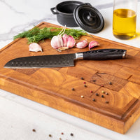 Damast Pakka Wood 6-delige Damascus Messenset Messensets Shinrai Japan