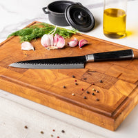 Hammered RVS Black - Koksmes 20 cm Shinrai Japan