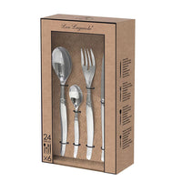 Lou Laguiole - 24-pc cutlery set in craft box - mirror Bestekset Lou Laguiole
