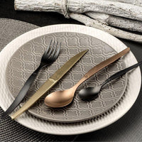 Lou Laguiole - Jet 16-delige Bestekset - Stonewash Zwart Bestekset Lou Laguiole