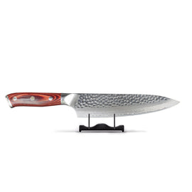 Shinrai Knives - Serie Mahagoni Rot - Kochmesser 20 cm Mahoniehout Rood Series - Koksmes Shinrai Japan 20 cm