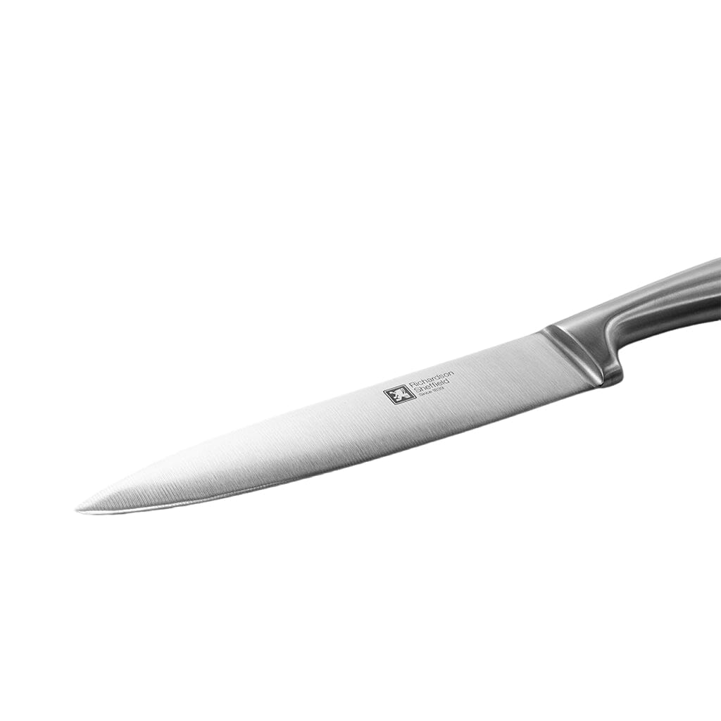 Richardson Sheffield - Fusion 5-delige Messenset met Messenblok - Naturel Hout & Zwart Messenset met blok Richardson Sheffield