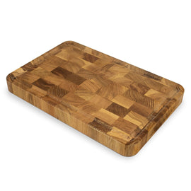 Satake - Schneidebrett 30x20x3 cm - Eichenholz Satake - Snijplank Eiken Gestoken met goot - 30x20x3 cm Snijplanken Satake