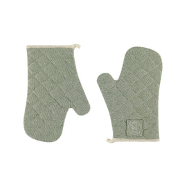 Witloft - Ofenhandschuhe aus recycelter Baumwolle (2 Stk.) - Pistazie Witloft - Gerecycled Katoen Ovenwanten (2 st.) - Pistache Ovenwanten Witloft