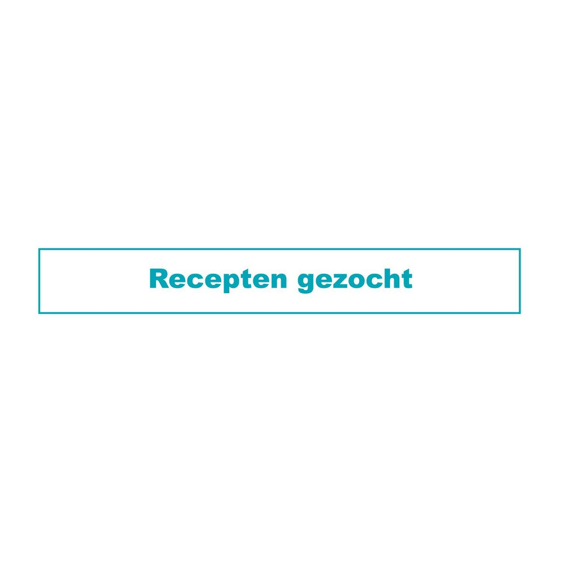 Recepten gezocht!