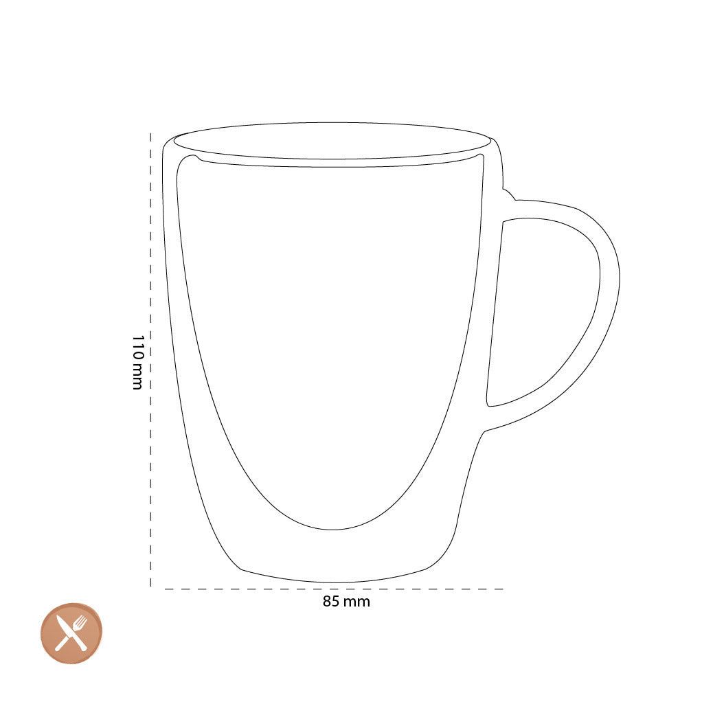 Leonardo - DOU Tee-/Kaffeetasse, doppelwandig, 300 ml