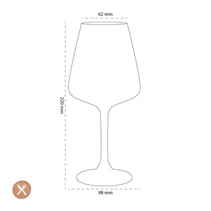 Leonardo - Verres à vin blanc PALADINO 540 ml - 6 pièces