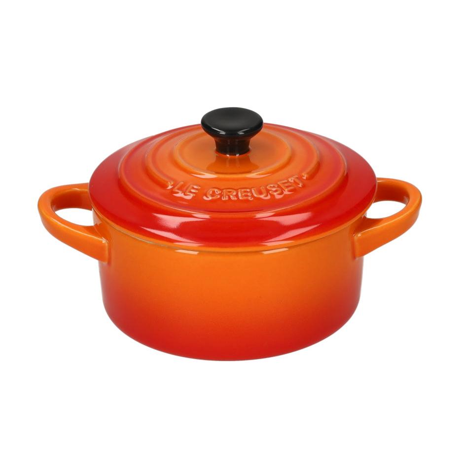 LeCreuset - Mini-Braten-/ Schmortopf Orangerot 10cm 0,2l