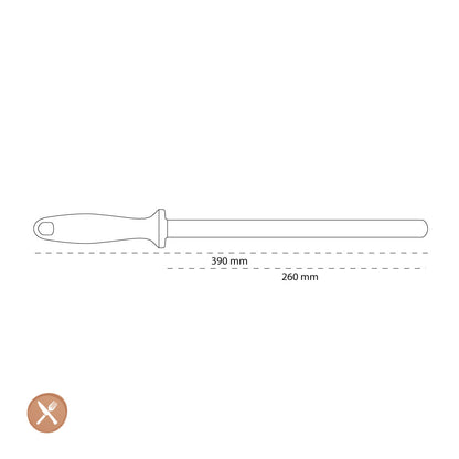 Zwilling - Aiguiseur diamanté en acier à aiguiser 260 mm