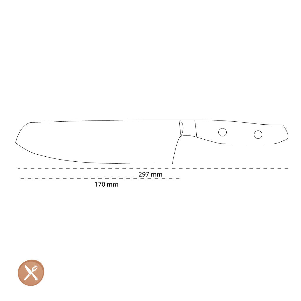 Wusthof - Amici Santoku mit Grübchen 17 cm