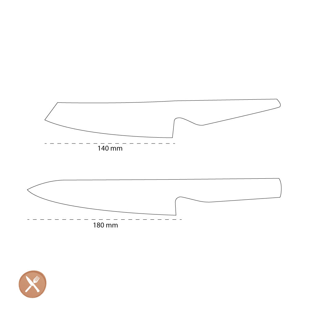 Global - G-7805 Kochmesser + Gemüsemesser