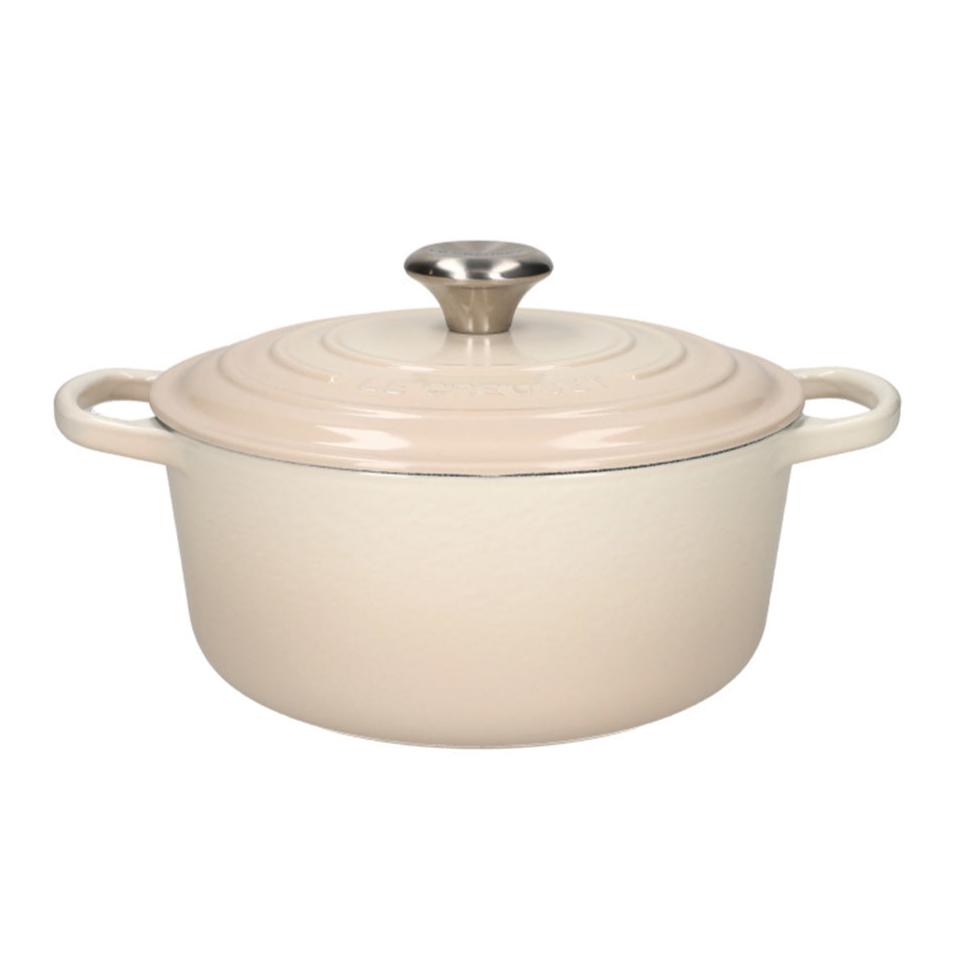 Le Creuset - Braten- / Schmorpfanne Signature rund Meringue 20 cm 2,4 l