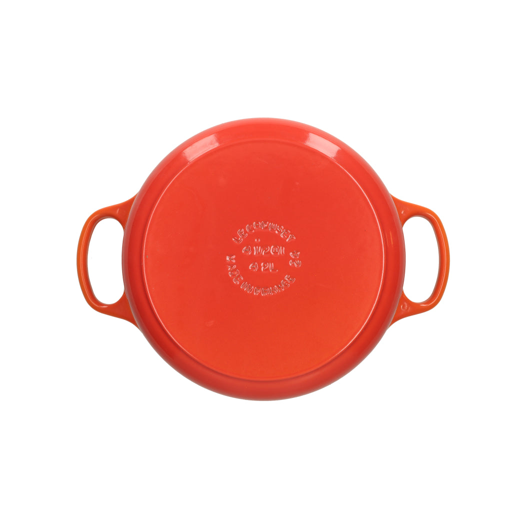 Le Creuset - Braten- / Schmortopf Signature rund Orangerot 24cm 4,2l