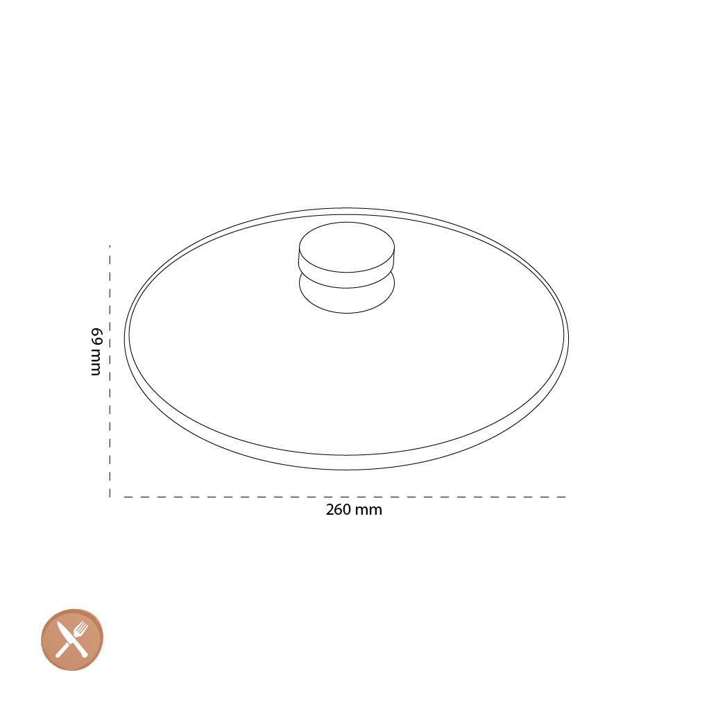 Demeyere - Glasdeckel 26 cm