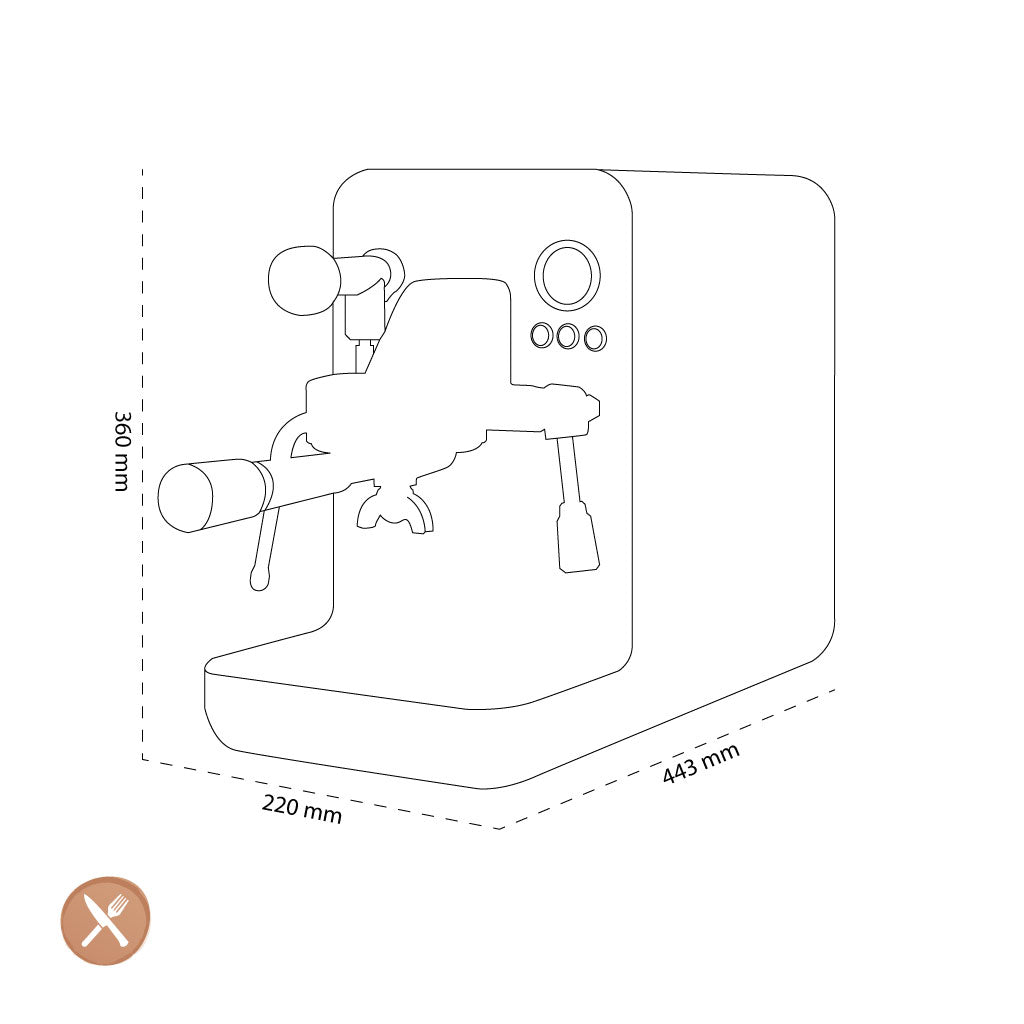 Smeg - Espressomaschine Mattschwarz