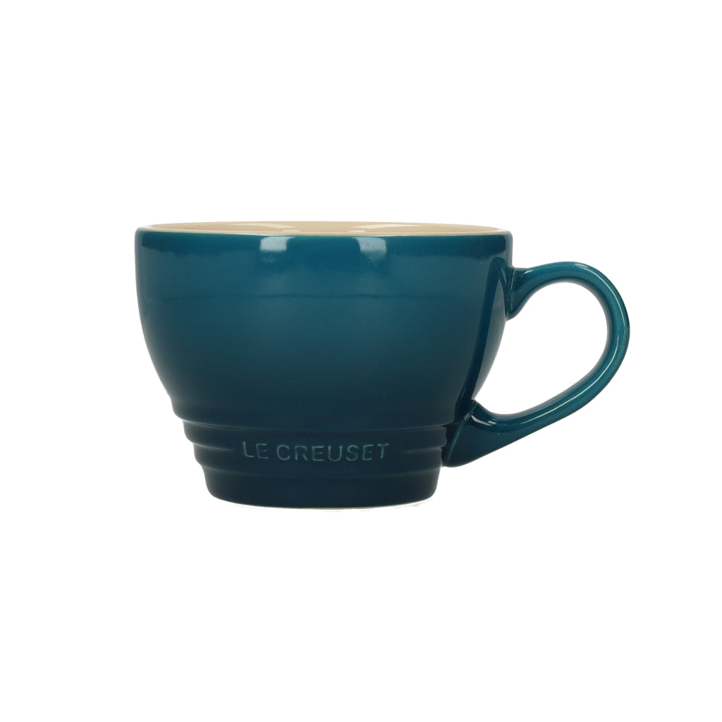 LeCreuset - Große Cappuccinotasse Deep Teal 0,4l