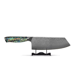 Shinrai Knives - Epoxy Saphir Damast Nakiri 19 cm