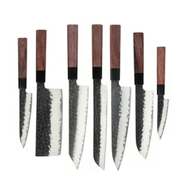 Shinrai Knives - Kurayami 7-teiliges Damastmesserset
