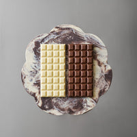 Addison Ross - Servierplatte - Scallop Chocolate