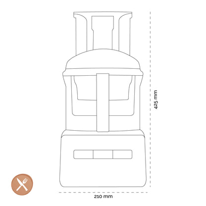 Magimix - CS 4200 XL Küchenmaschine Mattchrom