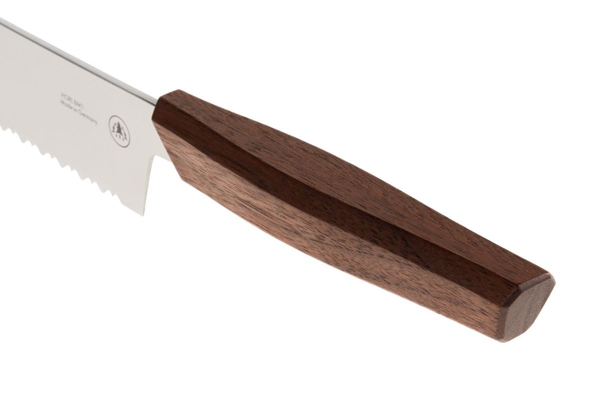 Horl - Brotmesser Walnussholz - Triple Pro Cut beidseitig gezahnt