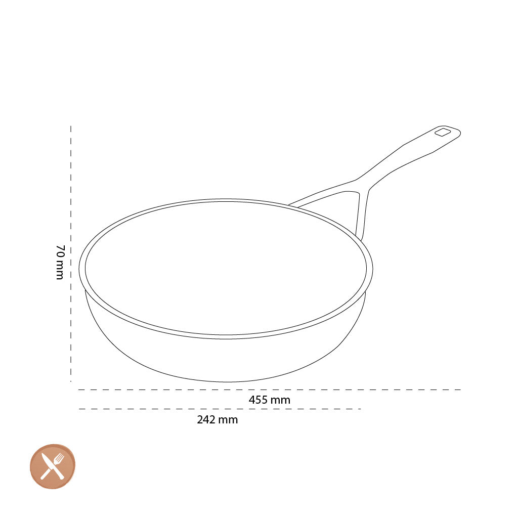 Demeyere - Alu Pro 5 Ceraforce Hohe Bratpfanne 24 cm