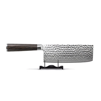 Shinrai Knives - Chinesisches Kochmesser aus gehämmertem Damast BR - 18 cm