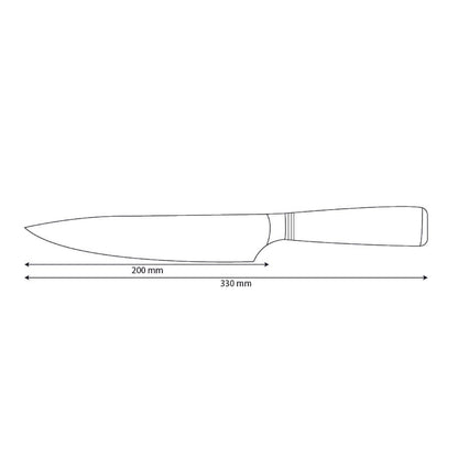Micarta Jewels - Couteau de Chef Damas 20 cm