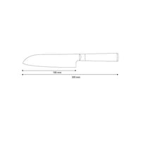 Shinrai Knives - Gehämmertes Damast BR Damast Santoku 18 cm