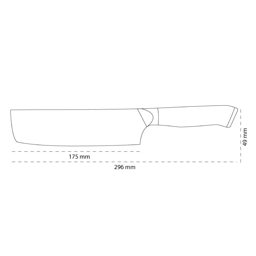 Shinrai Japan - Eclipse-Serie Damaskus Nakirimesser 18 cm