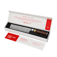 Shinrai Knives – Micarta Jewels 2-teiliges Damastmesser-Set – Kochmesser + Nakiri