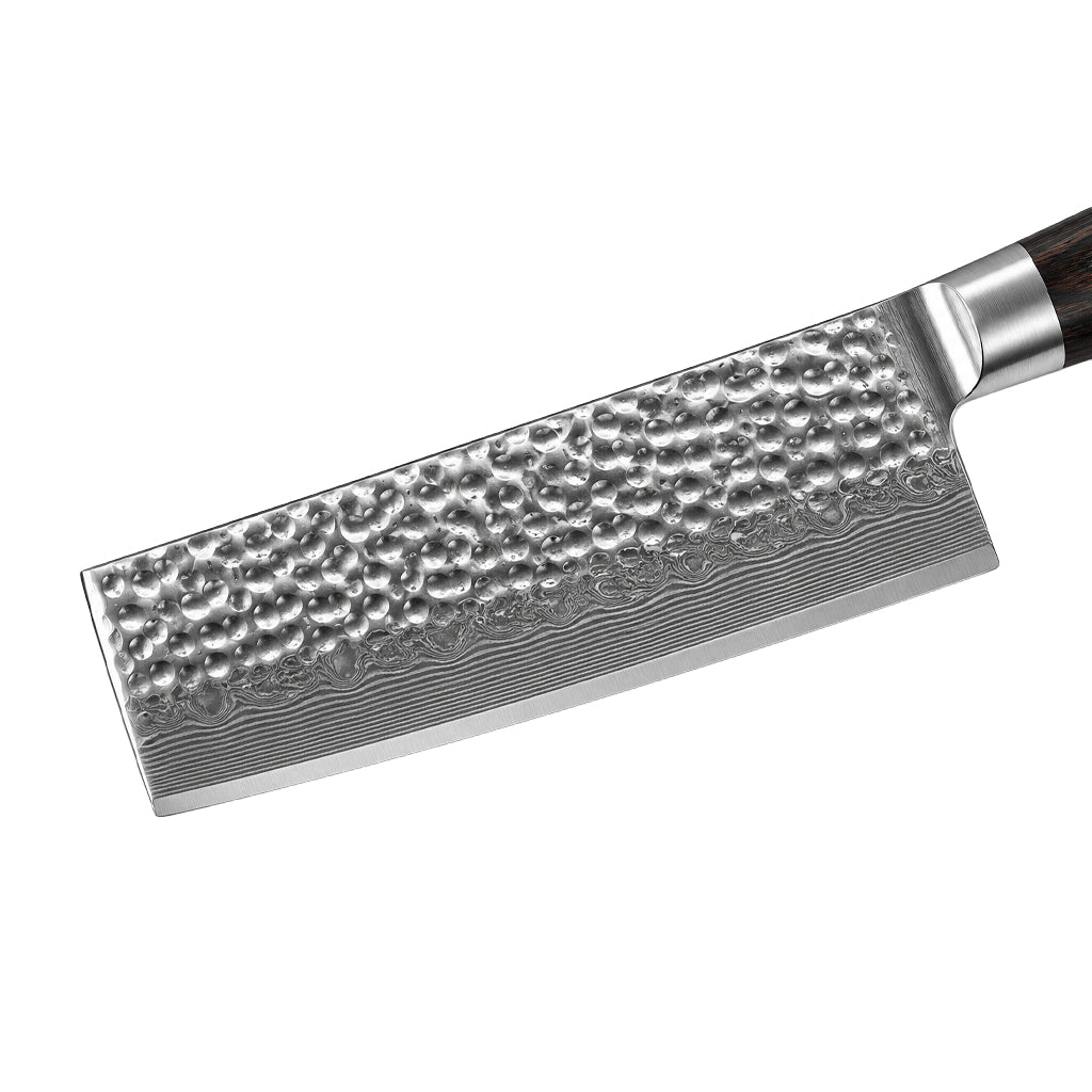 Shinrai Knives - Gehämmerte Damast BR Damast Nakiri 18 cm