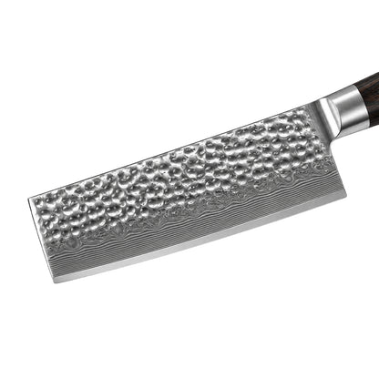 Shinrai Knives - Gehämmerte Damast BR Damast Nakiri 18 cm