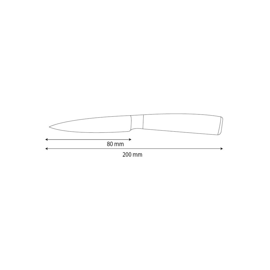 Shinrai Knives - Schälmesser aus gehämmertem Edelstahl 8 cm