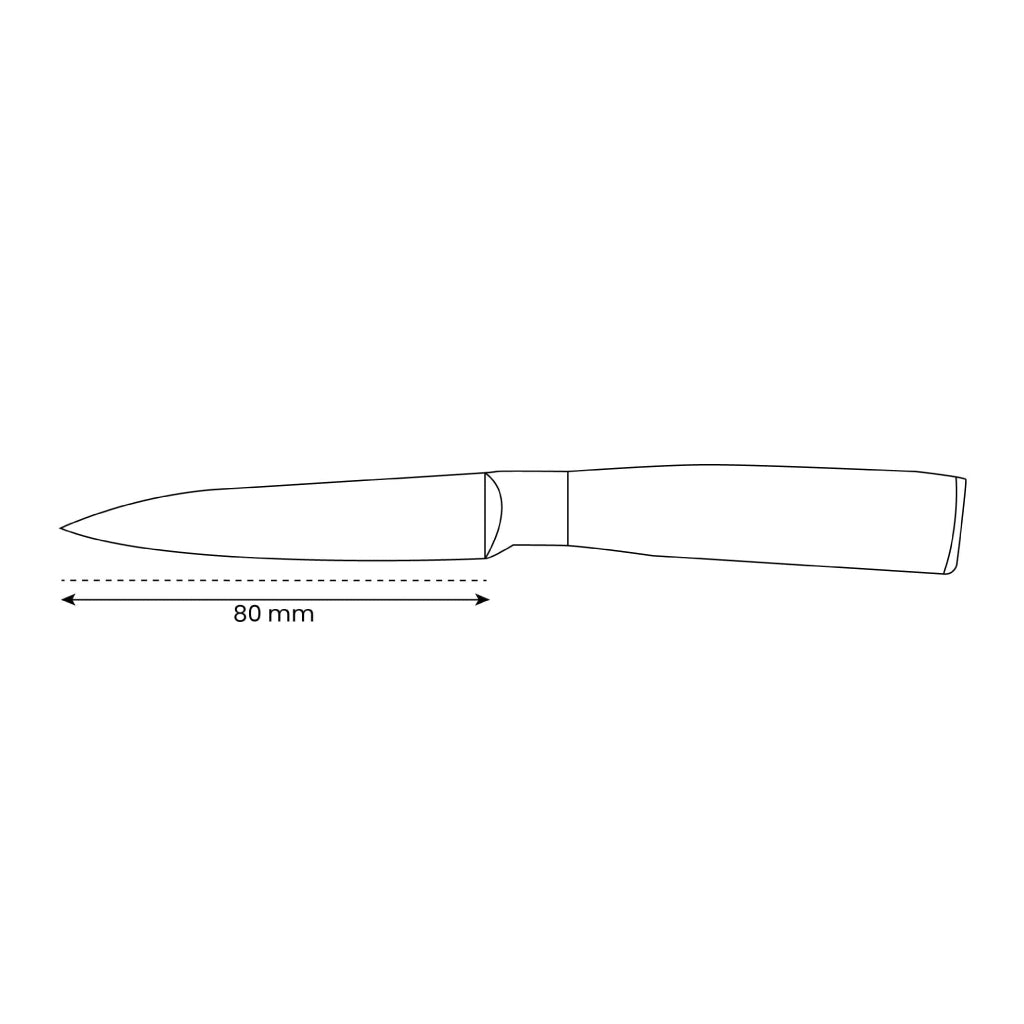 Shinrai Knives - Damascus Print Epoxy Saphir Print Schälmesser 8 cm