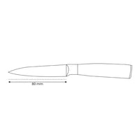 Shinrai Knives - Damascus Print Epoxy Saphir Print Schälmesser 8 cm