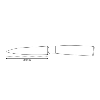 Shinrai Knives - Damascus Print Epoxy Saphir Print Schälmesser 8 cm