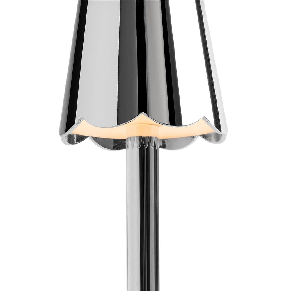 Addison Ross - Scallop Tischleuchte LED - Chrom - 28 cm