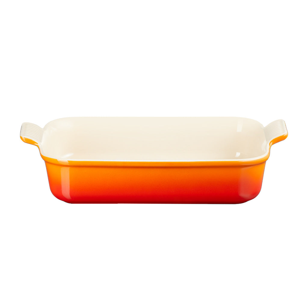 LeCreuset - Plat à four rectangulaire Orange-rouge 32x24cm 3,1l