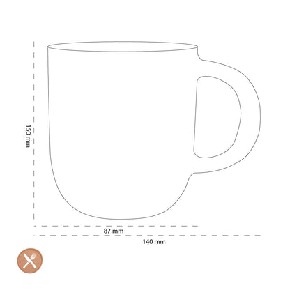 Leonardo - UFFICIO Tee-/Kaffeetasse 400ml -SMILE-