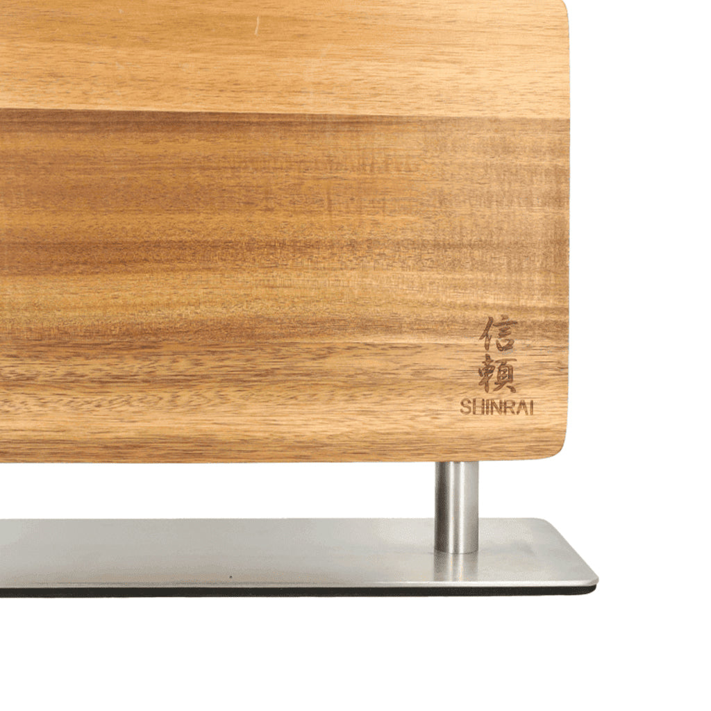 Shinrai Knives - Magnetischer Messerblockstanzer - Akazienholz