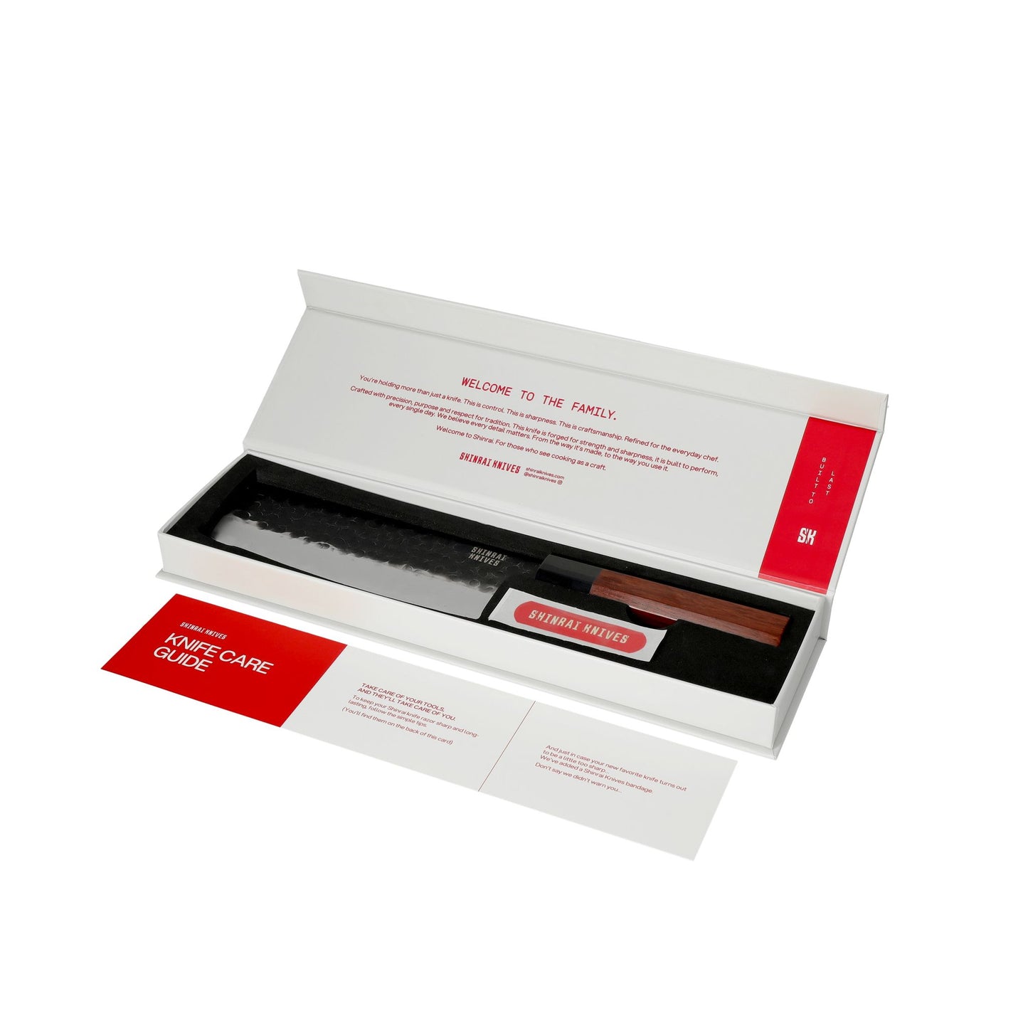 Shinrai Knives - Ensemble de couteaux Damas Kurayami 7 pièces