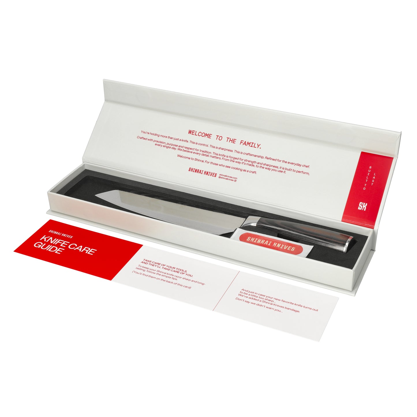 Shinrai Knives - Damascus Print 9-teiliges Messerset