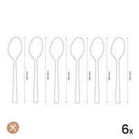 Amefa - Felicity 6 Koffielepels - Zwart Koffielepels Amefa 