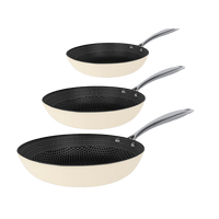 Cook & Pan - Honey Go Ivory Koekenpannenset 3-delig Pannenset Cook & Pan 