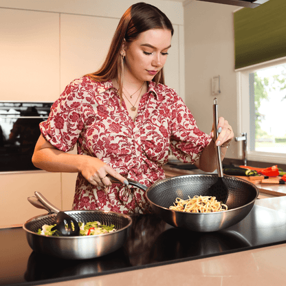 Cook & Pan - Honey RVS Pannenset 9-delig Pannenset Cook & Pan 