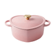 Cook &amp; Pan – Bratpfanne „Love“ aus Gusseisen mit Herzmotiv, 20 cm