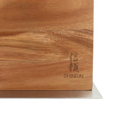 Shinrai Knives - Magnetischer Messerblock Cito doppelseitig - Akazienholz