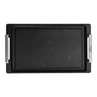 Eurolux - Teppanyaki plaat RVS met grepen 41x24x2,5CM Teppanyakiplaat Eurolux 